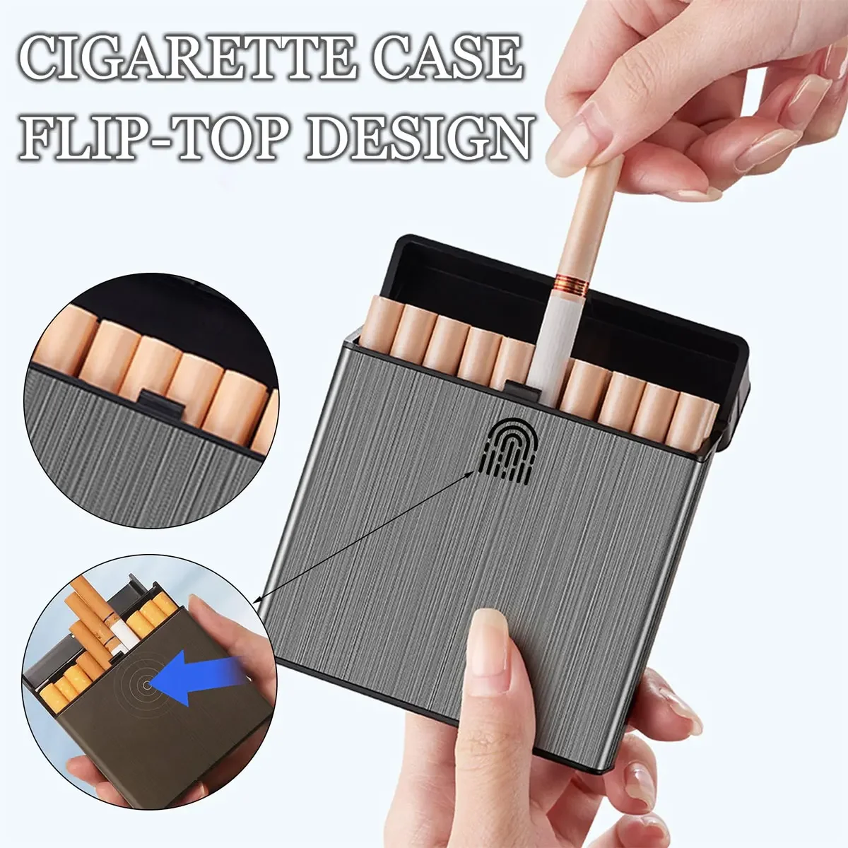 대용량 담배 케이스, 40개 담배 수납 가능, 압력 방 - Smoking & Vaping Accessories 리뷰 및 가격