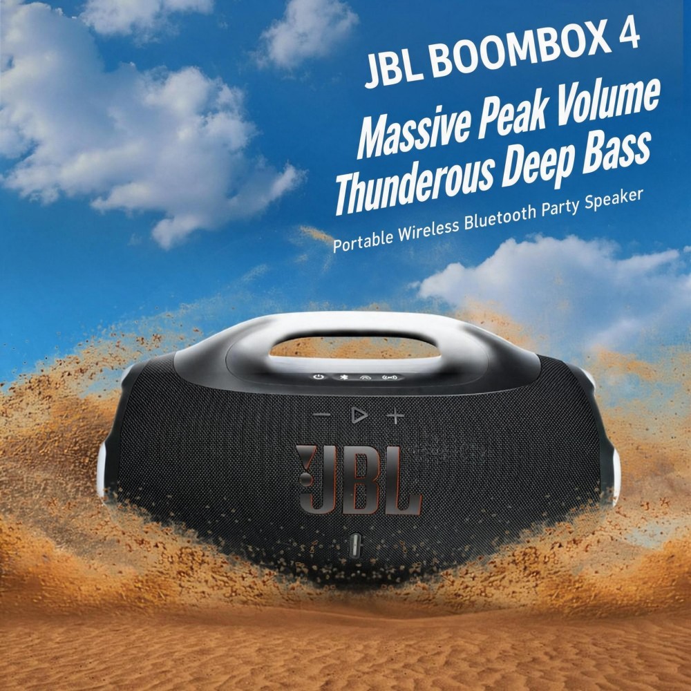 JBL 붐박스 4 무선 헤비 베이스 휴대용 스피커, 블 - Jbl Speaker Flip 6 리뷰 및 가격
